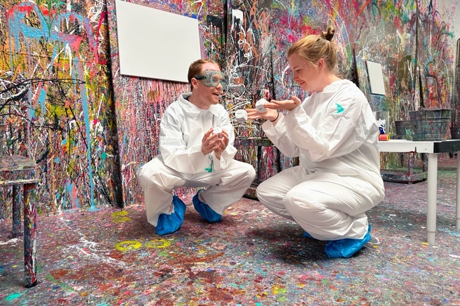 Virginia Highland DATE & CREATE SPLATTER SESSION