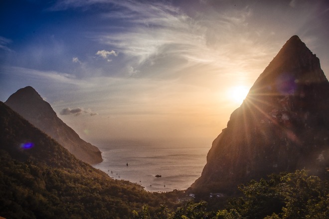 Gros Piton Climb by Sea