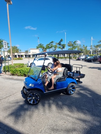 Luxury 4 Seater street legal Golf Cart Rental